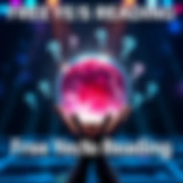 Free Yes/No Reading A crystal ball glowing with light surrounded by question marks. People asking questions for guidance.