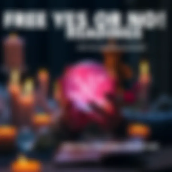 A person holding a crystal ball, surrounded by candles and a notepad for questions.