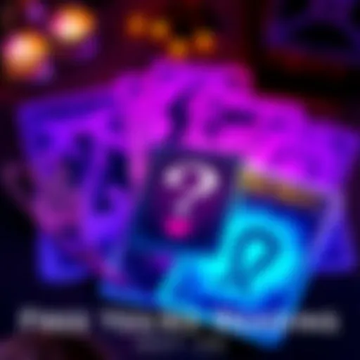 A colorful tarot card spread with a question mark and a heart, inviting people to participate in a free reading by commenting their question and favorite color.