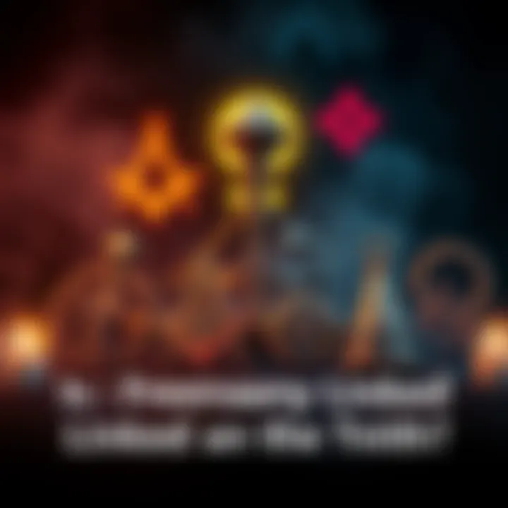 Symbols associated with Freemasonry and witchcraft displayed together, showing their similarities and differences.