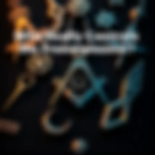 A close-up of Freemason symbols including the square and compass, set against a dark background.