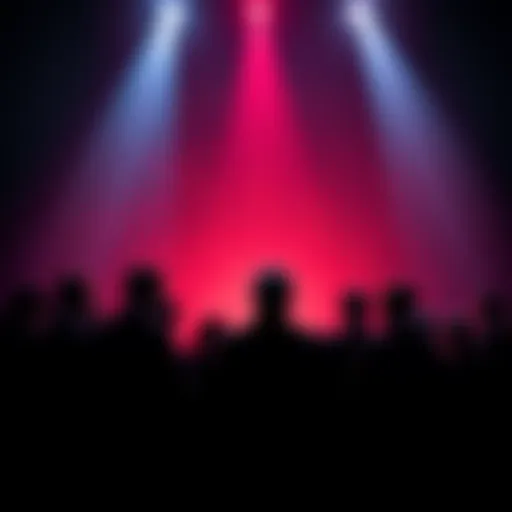 A group of people discussing mental health issues in a shadowy setting, symbolizing surveillance and control.