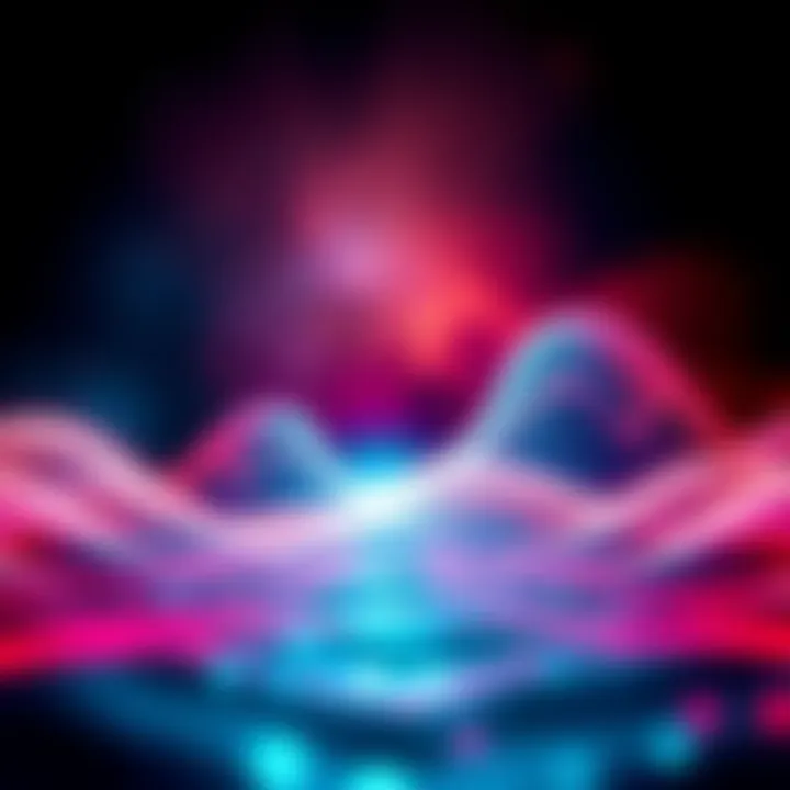 A visual representation comparing frequency levels with waves symbolizing growth and challenges.