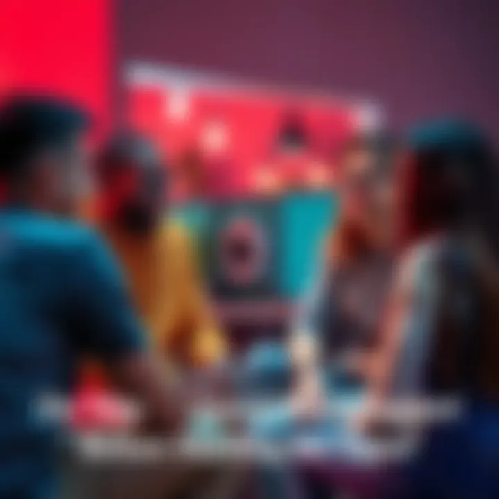 A group of friends sitting together, talking about personal growth and support before starting self-discovery tapes.