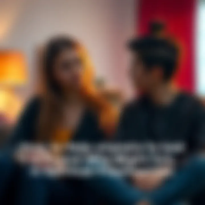 A young woman and her friend sit together, having a deep conversation about mental health concerns, with a thoughtful expression on their faces.