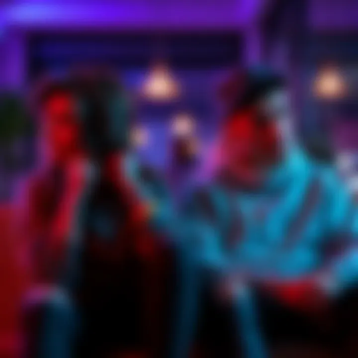 Two friends sitting together, one appears thoughtful while the other listens intently, showing an emotional conversation about feelings and priorities.