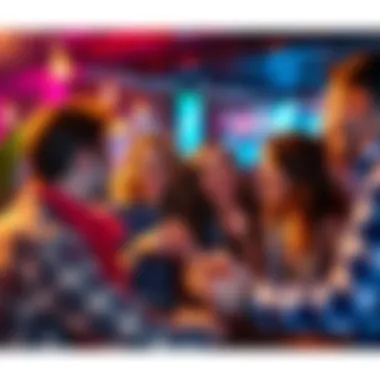A group of friends laughing and enjoying a lively party with Geminis, showcasing their vibrant personalities and humor.