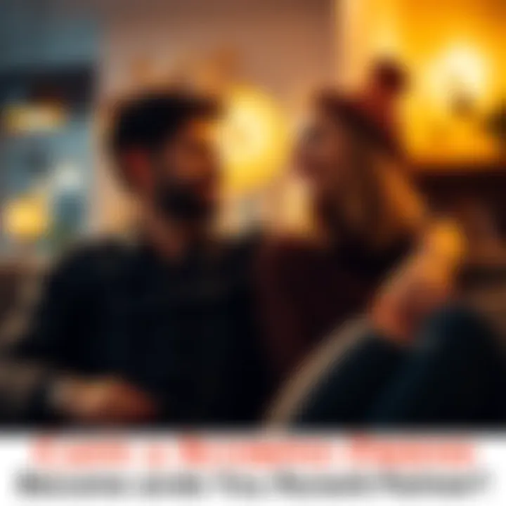 A Scorpio friend and another person looking at each other with a warm smile, suggesting a deeper connection, in a cozy setting