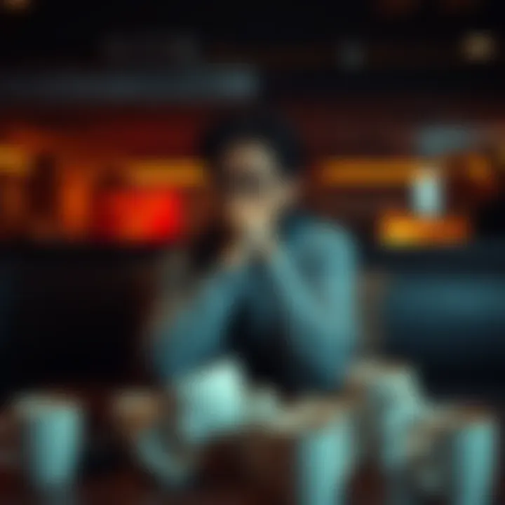 A person sitting alone with a thoughtful expression, surrounded by empty coffee cups, reflecting on a friendship breakup.