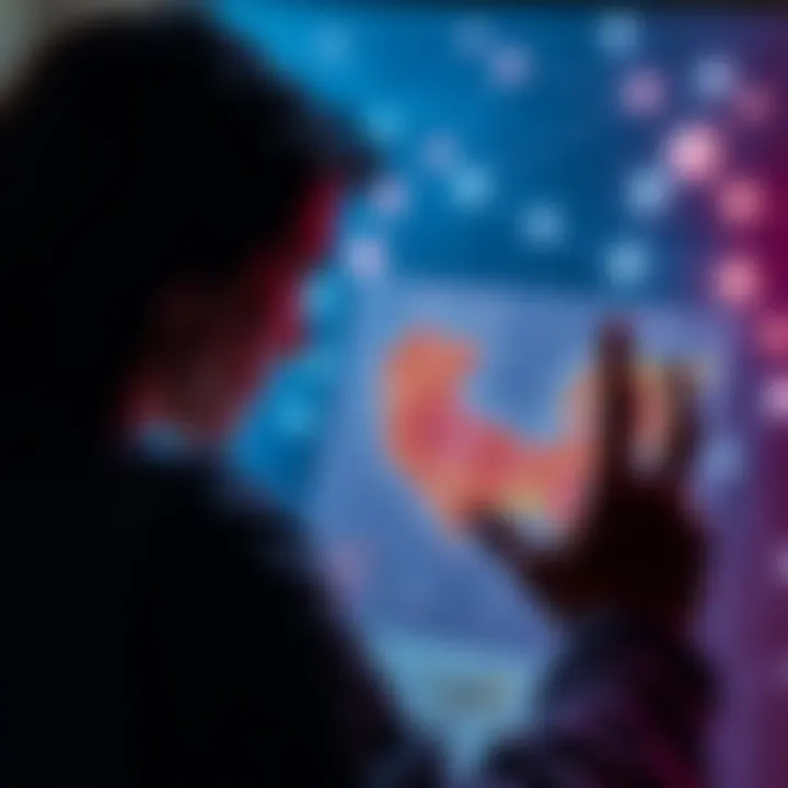 A person looking at astrological charts and feeling frustrated over friendships, with a hint of connection symbols in the background.