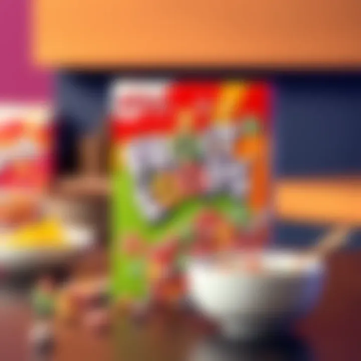 A colorful box of FrootLoops cereal with a bowl and spoon nearby, representing the cereal's name change debate.