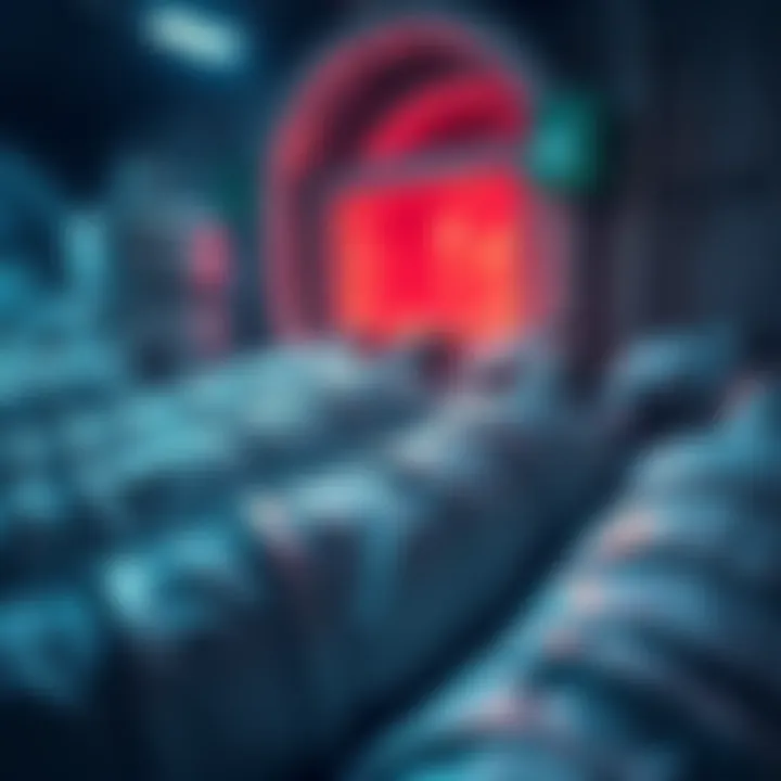 Several frozen bodies in cryogenic storage, preserved at low temperatures, awaiting future revival technology.