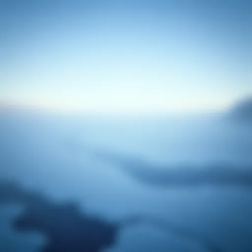 A snowy frozen lake with a distant tree line, hinting at the location where Steven Kubacki vanished while ice fishing.