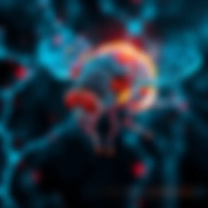 Fruit Fly Brain in Virtual Environment A digital representation of a fruit fly brain showcased in a virtual setting, highlighting neural activity and connections.