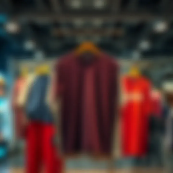 An enticing display of Fruit of the Loom clothing showcasing its classic style and modern appeal.
