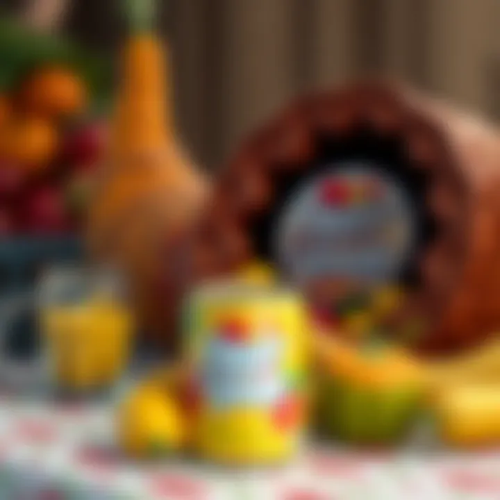 Cornucopia and Fruit of the Loom logo symbolizing collective memory