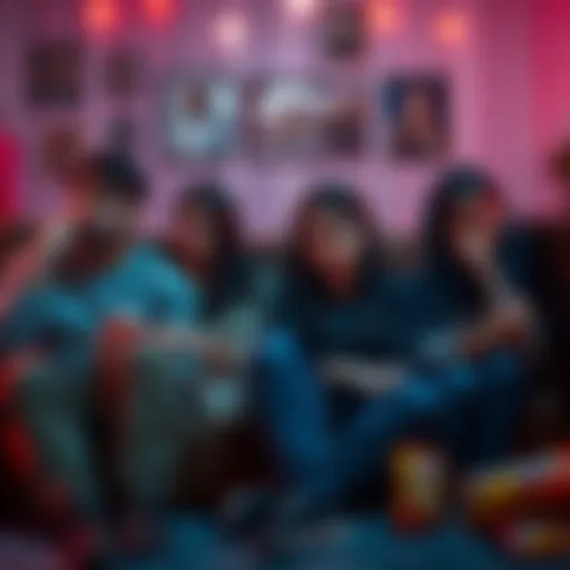 A group of fans looking disappointed while watching a show on a couch, with snacks scattered around, reflecting their frustration over lack of discoveries in the latest episode.