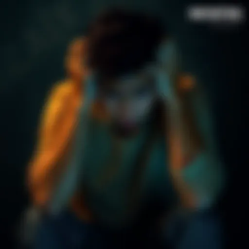 A person sits with their head in their hands, showing frustration and vulnerability.