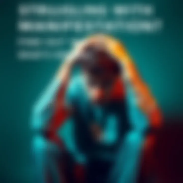 A person looks confused and frustrated, sitting with their head in their hands, reflecting on their manifestation practice.