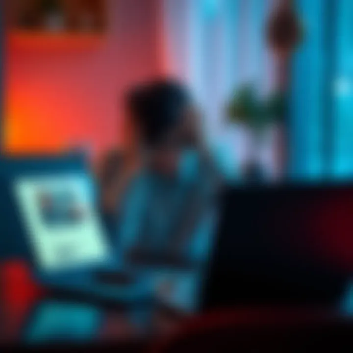 A person sitting at a table looking upset, with an empty wallet and a laptop showing a donation page for a reading service