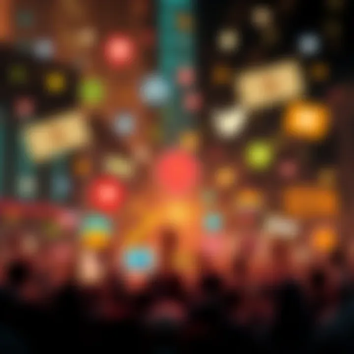 Graphic showing money flowing to various activist groups with icons representing different causes