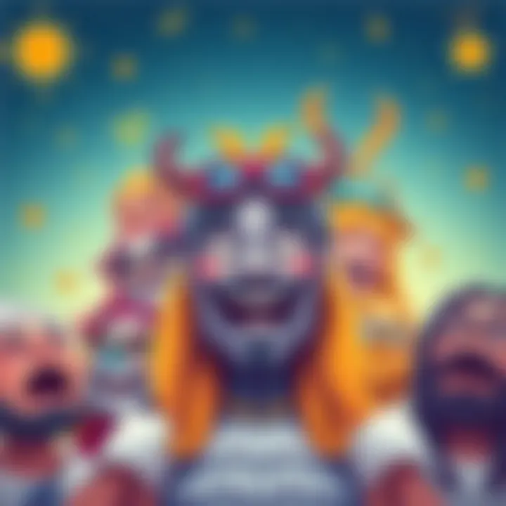 A colorful illustration of zodiac signs with humorous expressions and lighthearted captions, showcasing various astrological symbols in a fun way.