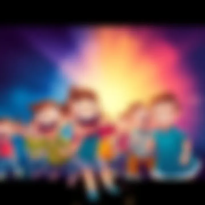 A colorful and humorous thumbnail featuring cartoon characters laughing and making silly faces, representing the joy of unserious designs.