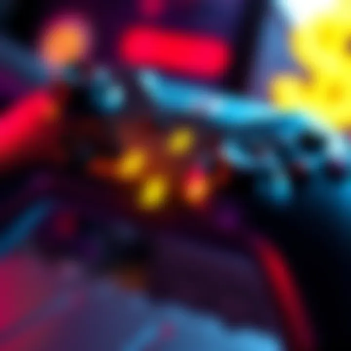 A close-up of a gaming controller featuring dollar signs, symbolizing microtransactions in video games like Call of Duty