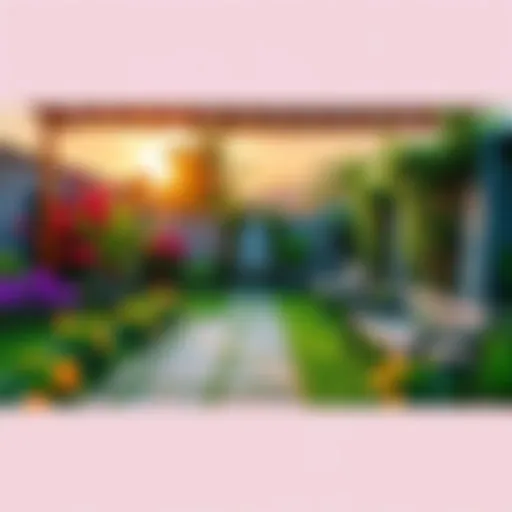 A serene garden with flowers and a new patio dedicated to Mau Mau's memory