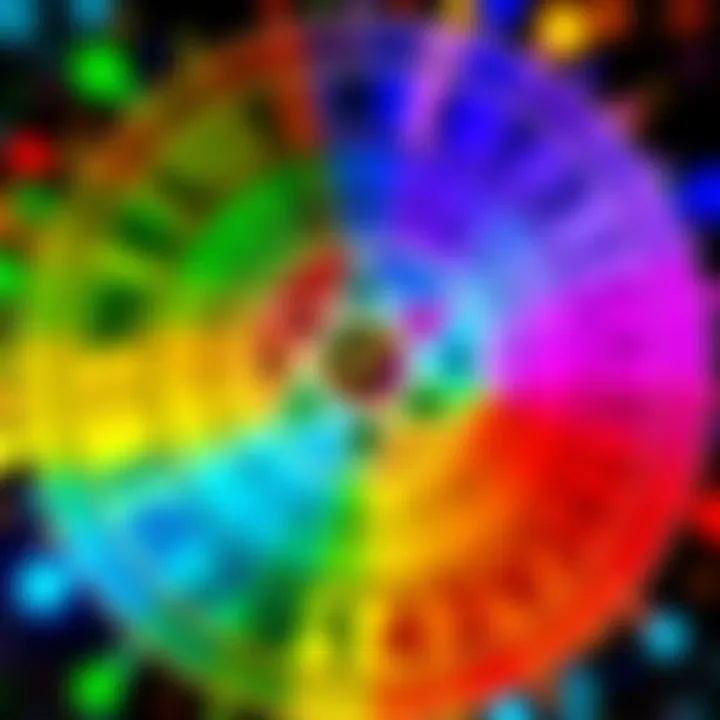 A colorful chart displaying letters and their corresponding numerical values, symbolizing the concept of Gematria and its connection to numbers and letters.