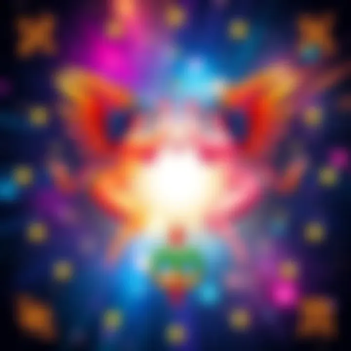A colorful illustration of the Gemini zodiac sign, featuring twins symbolizing duality, surrounded by stars and astrological symbols.