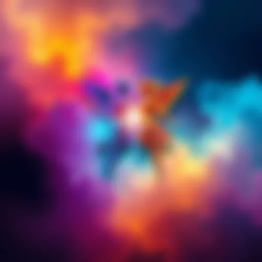 An illustration of a Gemini symbol with a half masculine figure and half feminine figure, reflecting the dual nature of Gemini personalities, set against a colorful background representing mood change...