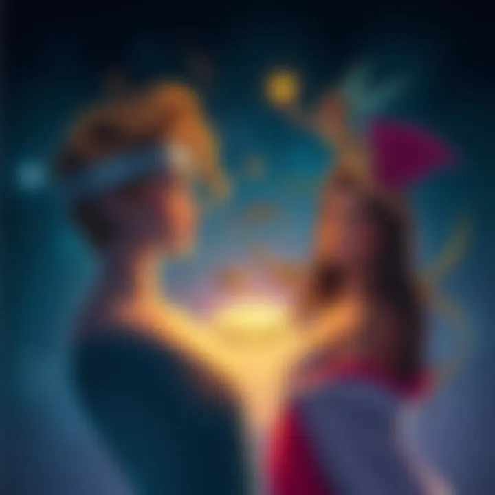 Illustration showing the personalities of individuals with Gemini sun, Libra rising, and Virgo moon traits, highlighting their traits and how they interact with others.