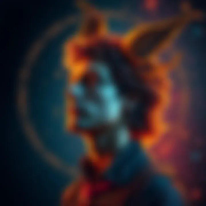 A person representing the Gemini zodiac sign looking contemplative against a starry background, symbolizing thoughts on life and death.