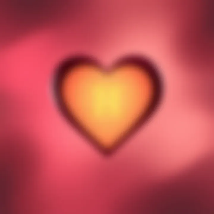 A heart shape with the Gemini symbol inside, representing relationships. The background features soft pastel colors, creating a warm and inviting feel.