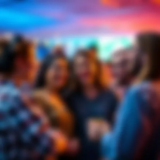 A group of friends chatting, with one person expressing excitement while others listen attentively, showcasing Gemini's lively communication style.