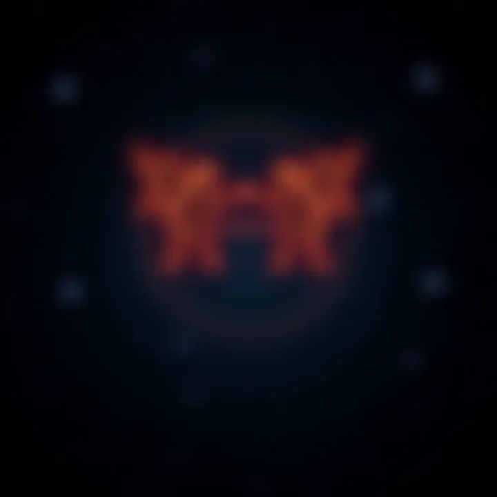 Astrological Sign Gemini Symbol A visual representation of the Gemini astrological symbol, featuring the Twins connected by a line, set against a starry background to highlight its celestial nature.
