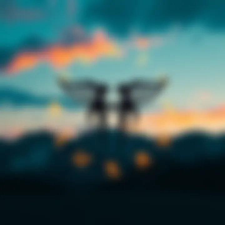 Gemini sign with symbols of compatible zodiac signs around it