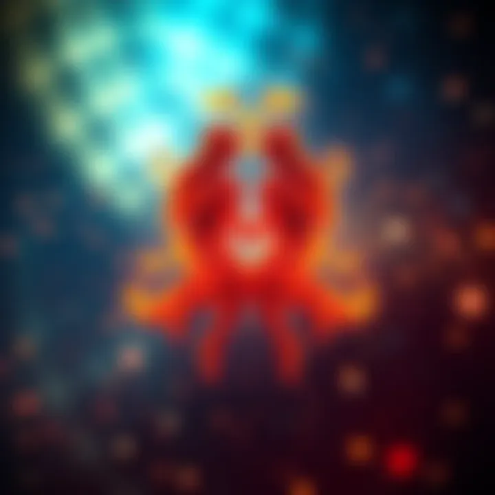 A graphic of the Gemini zodiac sign representing two figures, symbolizing duality and communication, with stars in the background.
