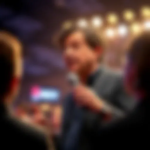 George Noory sharing insights at a public event, engaging with an audience