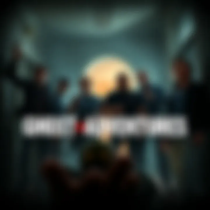 The Ghost Adventures crew exploring a spooky location filled with eerie shadows and strange objects