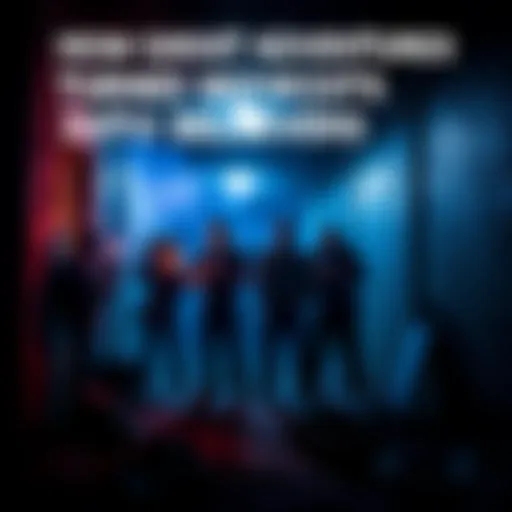 The crew from Ghost Adventures using equipment in a dark abandoned building during a paranormal investigation.