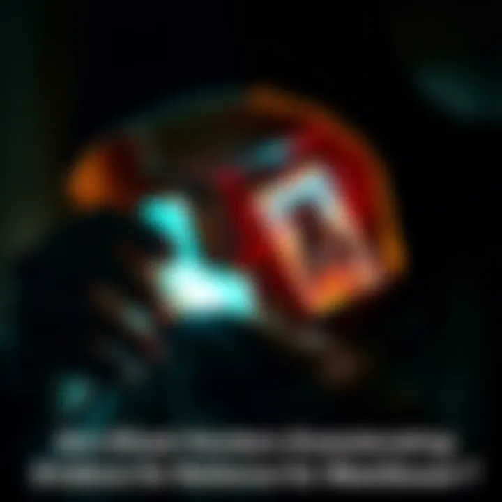 Ghost hunter examining evidence in dark room A ghost hunter looks closely at a piece of evidence under low light, questioning its authenticity