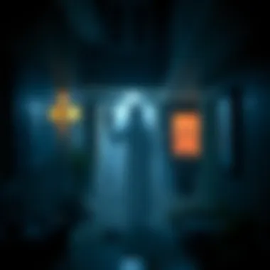 A still from a video showing a ghostly figure in an Airbnb, stirring discussion about paranormal activity.