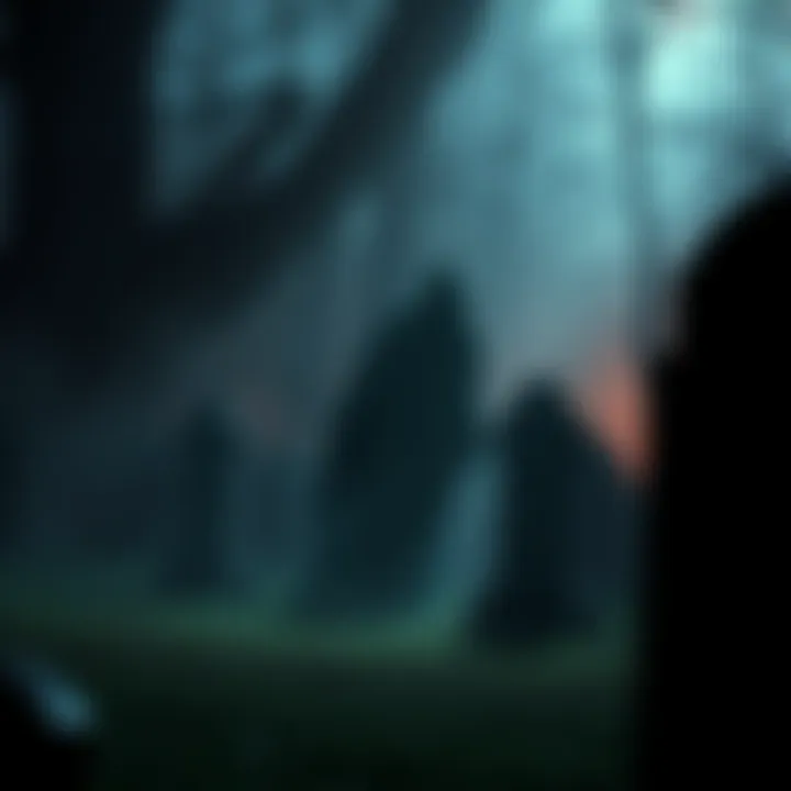 A shadowy figure appears among gravestones in a dimly lit cemetery, sparking curiosity about the paranormal.