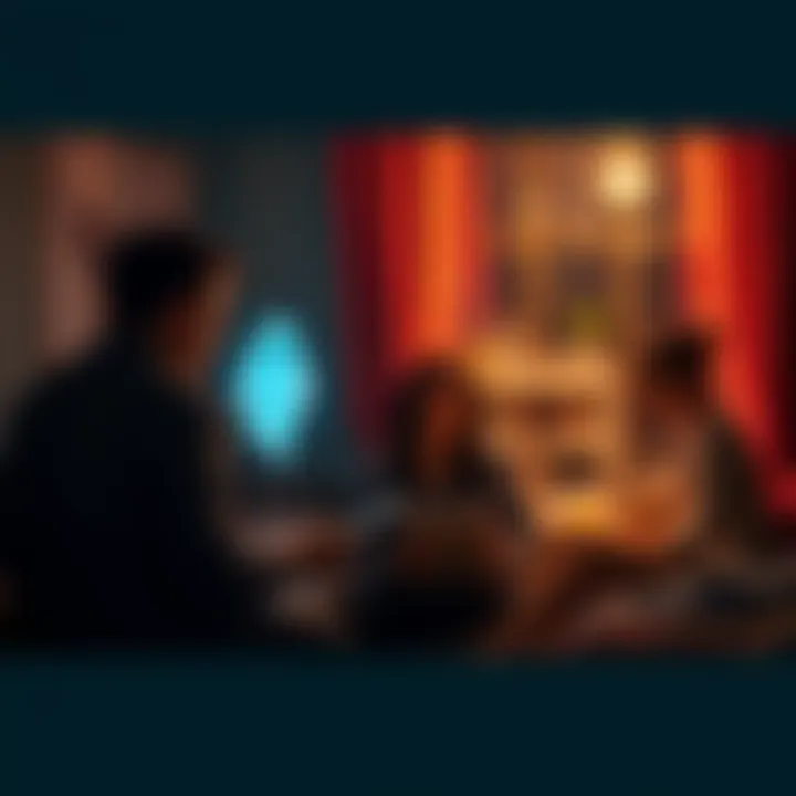 Group of people discussing their ghost sightings and supernatural experiences in a cozy setting