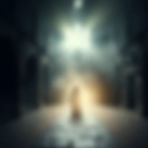 A 20-year-old photo showing a mysterious figure in an empty space of a closed UK castle