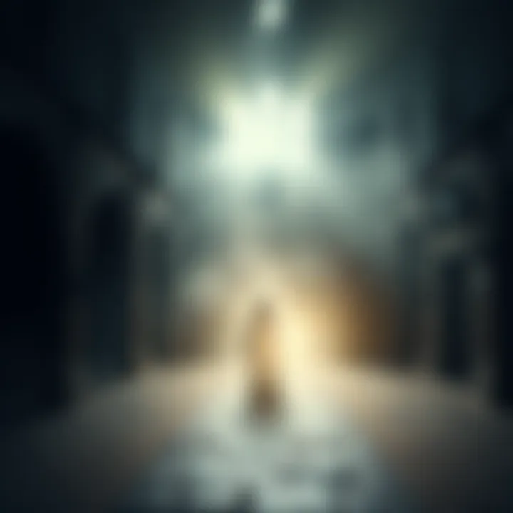 A 20-year-old photo showing a mysterious figure in an empty space of a closed UK castle