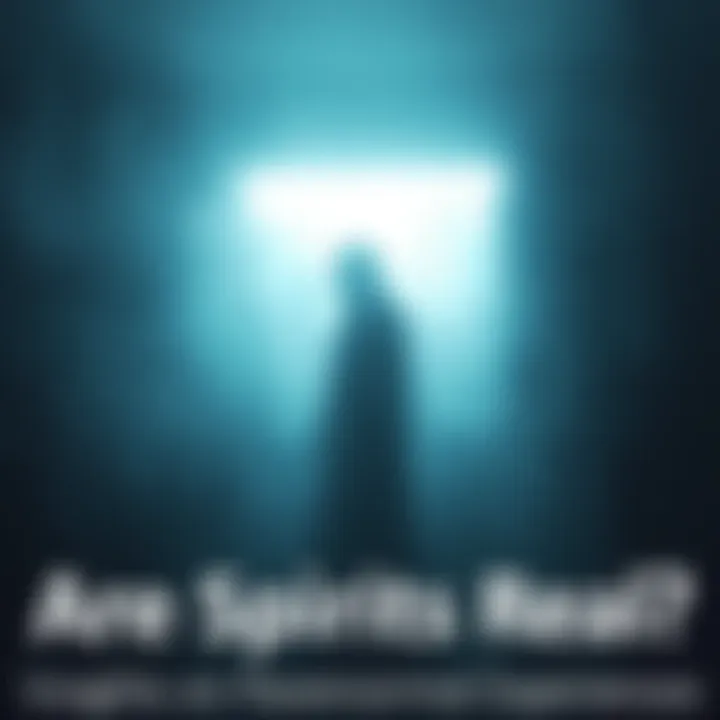 A translucent figure floats in a dimly lit room surrounded by shadows, evoking a sense of the supernatural.