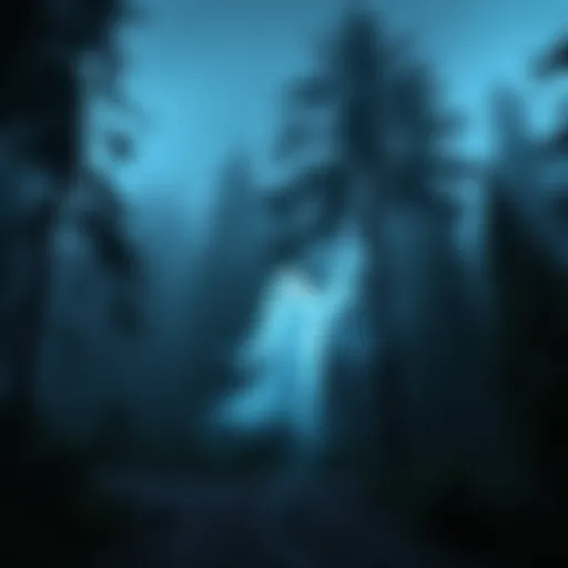 A mysterious ghostly figure appears in the forest near Bella Bella, BC, captured in a local resident's camera.